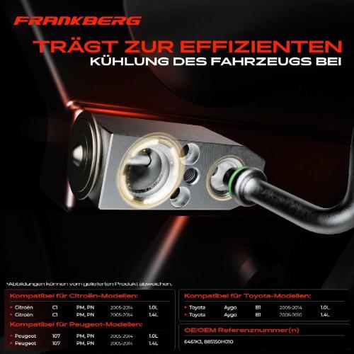 1x Expansionsventil Klimaanlage für Citroën C1 Peugeot 107 PM Toyota Aygo 1.0L 1.4L Bild 1x Expansionsventil Klimaanlage für Citroën C1 Peugeot 107 PM Toyota Aygo 1.0L 1.4L