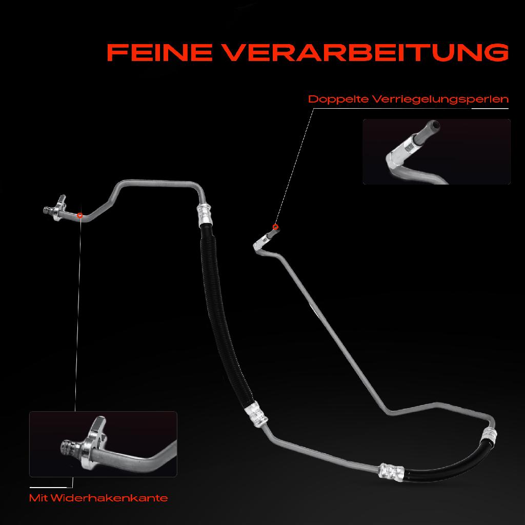 1x Servolenkung Schlauch für Peugeot 206 2A/C 206 SW 2E/K 1.4L 2001-2008