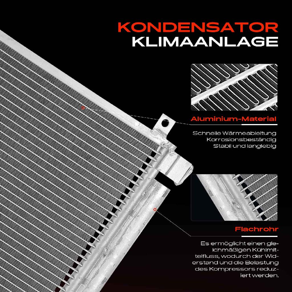 1x Kondensator Klimaanlage für Suzuki Baleno 1.0L 1.2L Bj ab 2016