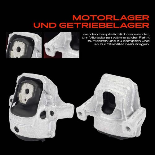 2x Motorlager Getriebelagerlager Links für AUDI A4 Avant 8K5 B8 Q5 8RB A5 Coupe Bild 2x Motorlager Getriebelagerlager Links für AUDI A4 Avant 8K5 B8 Q5 8RB A5 Coupe