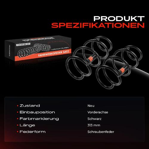 Frankberg 2x Fahrwerksfeder Vorderachse für Skoda Octavia III 5E3 NL3 NR3 5E5 5E6 Bj ab 2012 Bild Frankberg 2x Fahrwerksfeder Vorderachse für Skoda Octavia III 5E3 NL3 NR3 5E5 5E6 Bj ab 2012