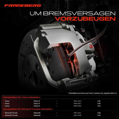 2x Warnkontakt Bremsbelagverschleiß Vorderachse für Iveco Daily III Renault Trucks Mascott Bild 2x Warnkontakt Bremsbelagverschleiß Vorderachse für Iveco Daily III Renault Trucks Mascott