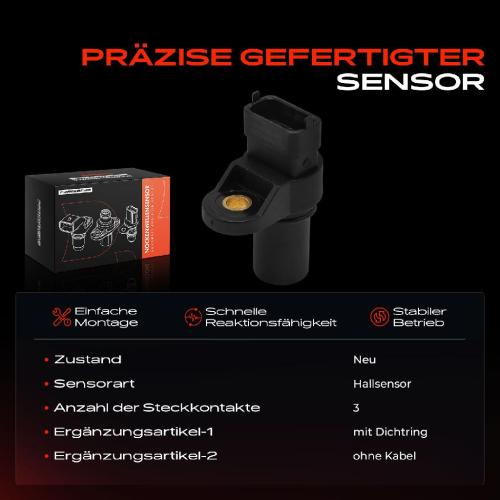 1x Nockenwellenposition Sensor für Hyundai H-1 A1 KIA K2500 SD Sorento I JC 2.5L Bild 1x Nockenwellenposition Sensor für Hyundai H-1 A1 KIA K2500 SD Sorento I JC 2.5L