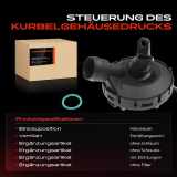 1x Ventil Kurbelgehäusentlüftung für Audi A4 8E 8HE B7 A6 4F C6 A8 4E 2.4L 3.2L