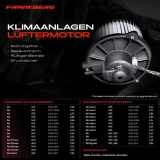 1x Gebläsemotor Innenraumgebläse für Audi A6 Allroad Avant 4F2 R8 Spyder 427 429