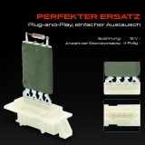 1x Widerstand Vorwiderstand Gebläsemotor für Fiat Punto Kasten 188 1999-2012