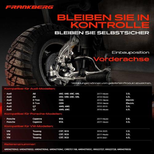1x Querlenker Satz Vorderachse für VW Touareg Audi A8 E-Tron Sportback Q7 Van Q8 SUV Porsche Cayenne Coupe Bild 1x Querlenker Satz Vorderachse für VW Touareg Audi A8 E-Tron Sportback Q7 Van Q8 SUV Porsche Cayenne Coupe