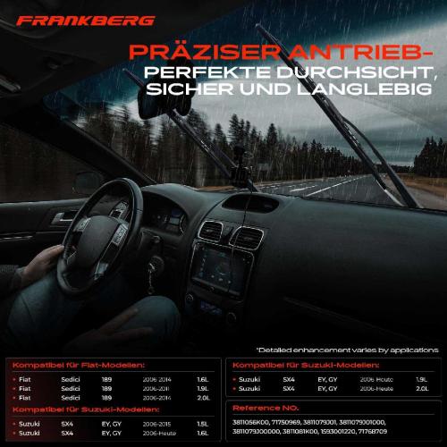 1x Wischermotor Scheibenwischermotor Vorne für Suzuki SX4 Fiat Sedici 2006-2014 Bild 1x Wischermotor Scheibenwischermotor Vorne für Suzuki SX4 Fiat Sedici 2006-2014