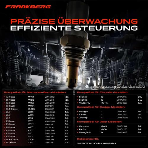 1x Lambdasonde Regelsonde/Diagnosesonde Vor/Nach Katalysator für Mercedes-Benz W203 W204 S203 Jeep Dodge Bild 1x Lambdasonde Regelsonde/Diagnosesonde Vor/Nach Katalysator für Mercedes-Benz W203 W204 S203 Jeep Dodge