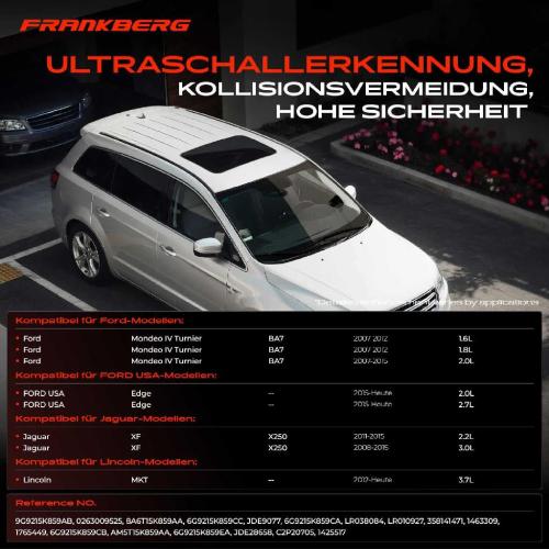 4x Parksensor PDC Sensor Vorne für FORD USA Edge Mondeo Jaguar XF XJ XK Bild 4x Parksensor PDC Sensor Vorne für FORD USA Edge Mondeo Jaguar XF XJ XK