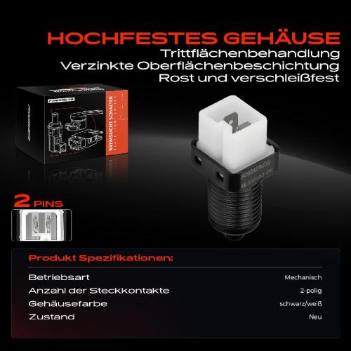 1x Bremslichtschalter für Citroën C3 I Berlingo Peugeot Partner Expert 807 406 405 Bild 1x Bremslichtschalter für Citroën C3 I Berlingo Peugeot Partner Expert 807 406 405