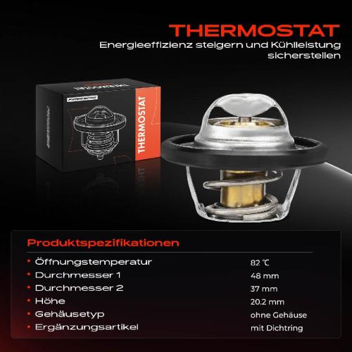 1x Thermostat Kühlmittel für Ford Focus Fiesta VI Mondeo IV Fusion Mazda Volvo Bild 1x Thermostat Kühlmittel für Ford Focus Fiesta VI Mondeo IV Fusion Mazda Volvo