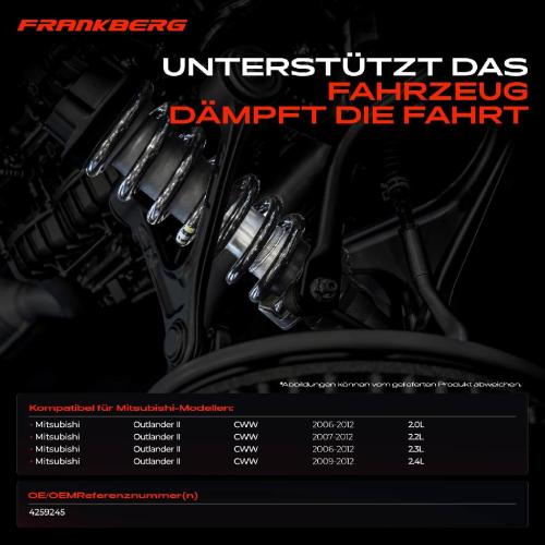 2x Fahrwerksfeder Hinterachse für Mitsubishi Outlander II CWW 2.0L 2.2L 2.3L 2.4L 2006-2012 Bild 2x Fahrwerksfeder Hinterachse für Mitsubishi Outlander II CWW 2.0L 2.2L 2.3L 2.4L 2006-2012