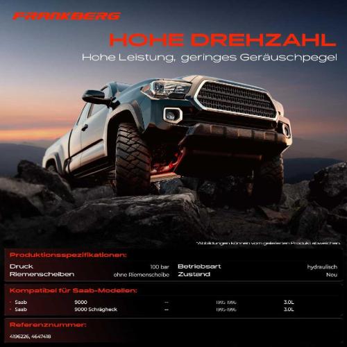 1x Servopumpe hydraulisch für Saab 9000 Schrägheck 1994-1998 Bild 1x Servopumpe hydraulisch für Saab 9000 Schrägheck 1994-1998