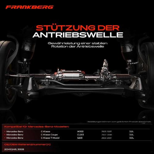 1x Lagerung Gelenkwelle Kardanwellenlager für Mercedes-Benz C-Klasse W203 Bild 1x Lagerung Gelenkwelle Kardanwellenlager für Mercedes-Benz C-Klasse W203