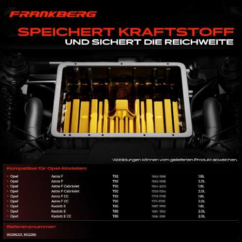 Frankberg 1x Kraftstofftank Kraftstoffbehälter für Opel Astra F Kadett E 1.8L-2.0L Bild Frankberg 1x Kraftstofftank Kraftstoffbehälter für Opel Astra F Kadett E 1.8L-2.0L