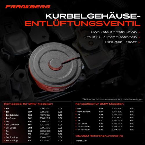 1x Ventil Kurbelgehäusentlüftung für BMW 3er E90 1er E81 5er E60 6er 7er X3 X5 Z4 Bild 1x Ventil Kurbelgehäusentlüftung für BMW 3er E90 1er E81 5er E60 6er 7er X3 X5 Z4