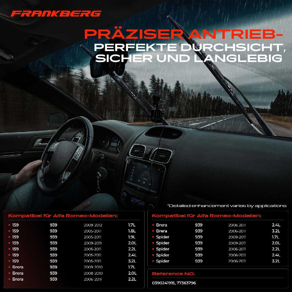 1x Wischermotor Scheibenwischermotor Vorne für Alfa Romeo 159 Sportwagon Brera Spider 939