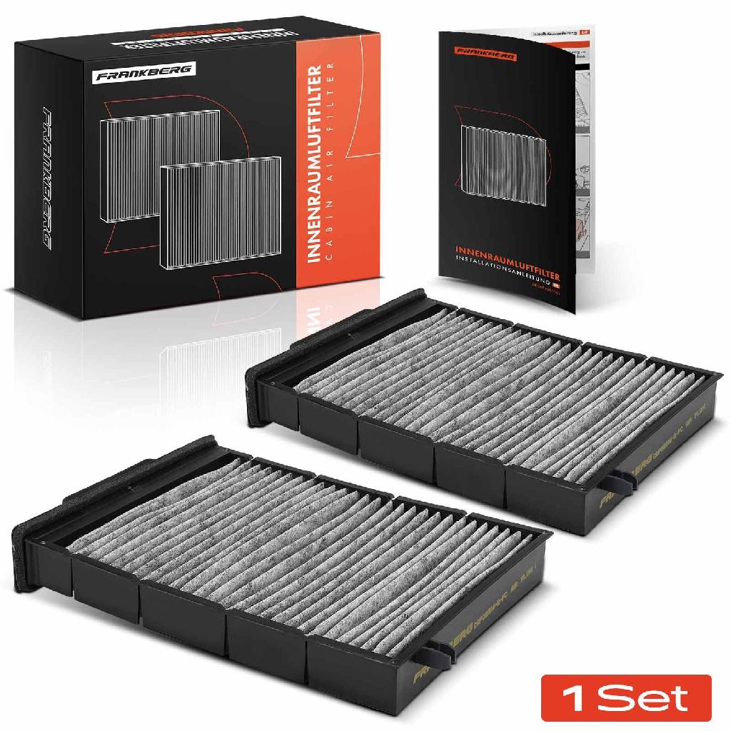 2x Innenraumfilter Aktivkohle für Renault Megane II BM0/1 EM0/1 KM LM ab 2002