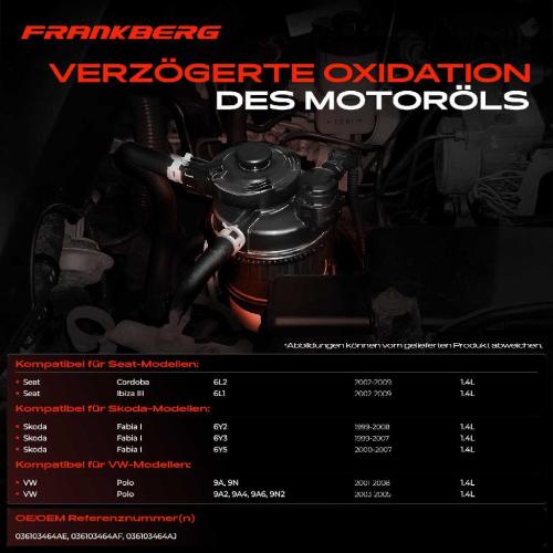 1x Ölabscheider Kurbelgehäuseentlüftung für VW Polo 9A Skoda Fabia I 6Y Seat Ibiza III 6L Bild 1x Ölabscheider Kurbelgehäuseentlüftung für VW Polo 9A Skoda Fabia I 6Y Seat Ibiza III 6L