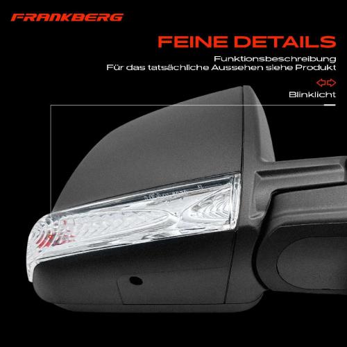 Frankberg 1x Außenspiegel Rechts für Fiat Doblo Cargo 263 Opel Combo X12 Bj ab 2010 Bild Frankberg 1x Außenspiegel Rechts für Fiat Doblo Cargo 263 Opel Combo X12 Bj ab 2010