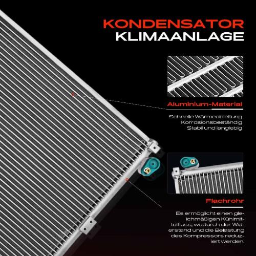 Frankberg 1x Kondensator Klimaanlage für Toyota Land Cruiser Prado J12 4.0L 2002-2010 Bild Frankberg 1x Kondensator Klimaanlage für Toyota Land Cruiser Prado J12 4.0L 2002-2010