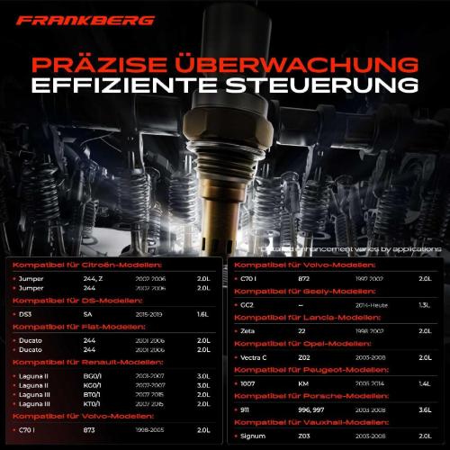 Frankberg 1x Lambdasonde Diagnosesonde Nach Katalysator für Porsche 996 Cabriolet C2 C3 C4 DS Fiat 3.6L 3.8L Bild Frankberg 1x Lambdasonde Diagnosesonde Nach Katalysator für Porsche 996 Cabriolet C2 C3 C4 DS Fiat 3.6L 3.8L