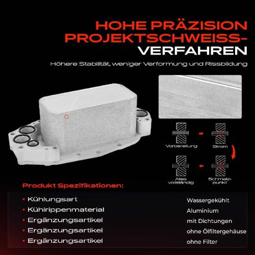 1x Ölkühler Motoröl für Citroën C5 C6 Jaguar XF XJ Land Rover Range Rover Bild 1x Ölkühler Motoröl für Citroën C5 C6 Jaguar XF XJ Land Rover Range Rover