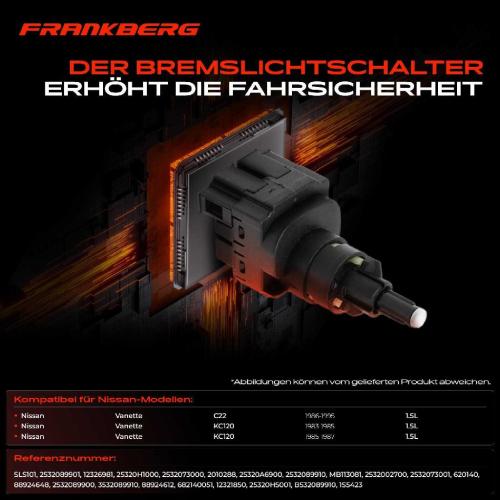 1x Bremslichtschalter für Nissan Vanette C22 Bus Kasten 1.5L 1983-1995 Bild 1x Bremslichtschalter für Nissan Vanette C22 Bus Kasten 1.5L 1983-1995