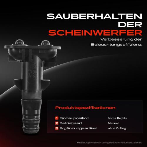 1x Scheinwerferreinigung Waschwasserdüse Vorne Rechts für Land Rover Range Rover III LM Bild 1x Scheinwerferreinigung Waschwasserdüse Vorne Rechts für Land Rover Range Rover III LM