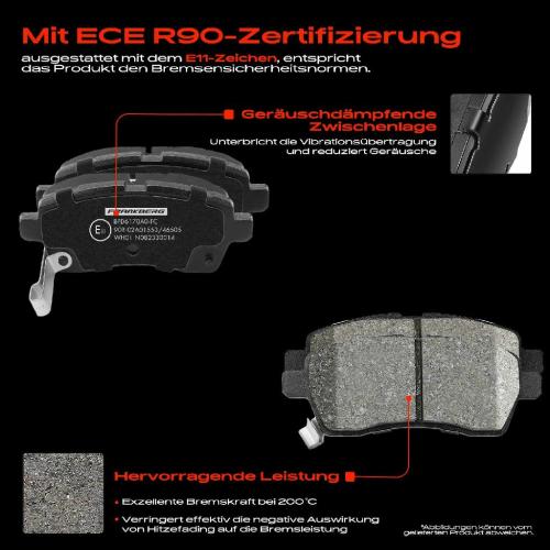 4x Bremsbeläge Vorderachse für Suzuki Ignis III FF MF 1.2L 2016-2025 Bild 4x Bremsbeläge Vorderachse für Suzuki Ignis III FF MF 1.2L 2016-2025