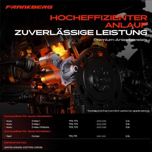 1x Magnetschalter Starter für Isuzu D-Max I Opel Campo 2.5L 3.0L 2001-2012 Bild 1x Magnetschalter Starter für Isuzu D-Max I Opel Campo 2.5L 3.0L 2001-2012