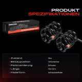 2x Fahrwerksfeder Hinterachse für Opel Corsa C F08 F68 X01 Tigra Twintop Vauxhall 2000-2012