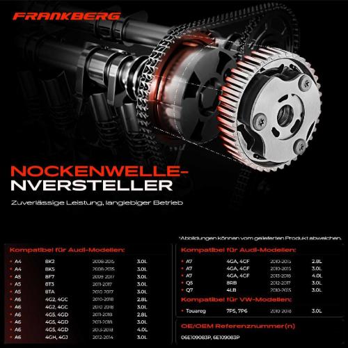 1x Nockenwellenversteller für VW Touareg Audi A4 A5 A6 A7 A8 Q5 Q7 Bild 1x Nockenwellenversteller für VW Touareg Audi A4 A5 A6 A7 A8 Q5 Q7