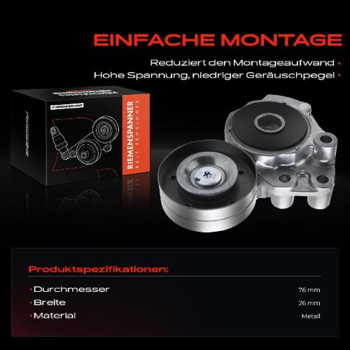 1x Spannrolle Riemenspanner für VW Golf V/VI Polo Touran Tiguan Audi A1 Skoda Seat Bild 1x Spannrolle Riemenspanner für VW Golf V/VI Polo Touran Tiguan Audi A1 Skoda Seat
