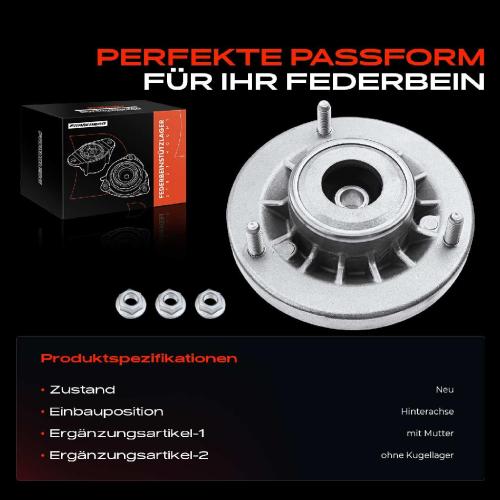 1x Domlager Federbeinstütz lager für BMW 5er F10 6er Cabriolet Coupe F12 F13 Bild 1x Domlager Federbeinstütz lager für BMW 5er F10 6er Cabriolet Coupe F12 F13