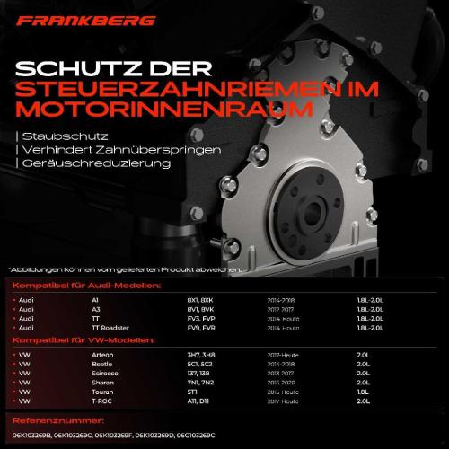 1x Steuergehäuse Abdeckung Steuerkette Deckel für VW Golf Audi A4 8K A3 A6 Seat Skoda Bild 1x Steuergehäuse Abdeckung Steuerkette Deckel für VW Golf Audi A4 8K A3 A6 Seat Skoda