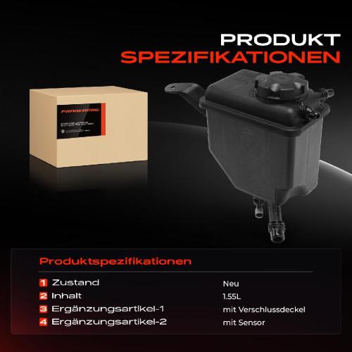 1x Ausgleichsbehälter Kühlmittelbehälter für BMW 5er Touring E60 E61 6er Cabriolet E63 E64 Bild 1x Ausgleichsbehälter Kühlmittelbehälter für BMW 5er Touring E60 E61 6er Cabriolet E63 E64