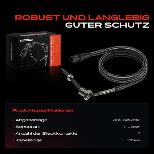 1x Abgastemperatursensor für Alfa Romeo 147 GT 1.9L 2001-2010 Bild 1x Abgastemperatursensor für Alfa Romeo 147 GT 1.9L 2001-2010