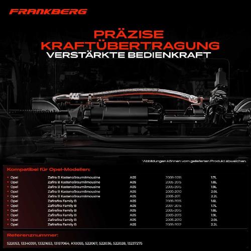 1x Seilzug Feststellbremse Hinterachse beidseitig für Opel Zafira/Zafira Family B A05 Bild 1x Seilzug Feststellbremse Hinterachse beidseitig für Opel Zafira/Zafira Family B A05