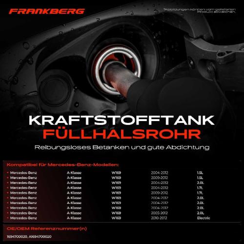 1x Kraftstoffeinfüllrohr Einfüllstutzen für Mercedes-Benz A-Klasse W169 2004-2012 Bild 1x Kraftstoffeinfüllrohr Einfüllstutzen für Mercedes-Benz A-Klasse W169 2004-2012