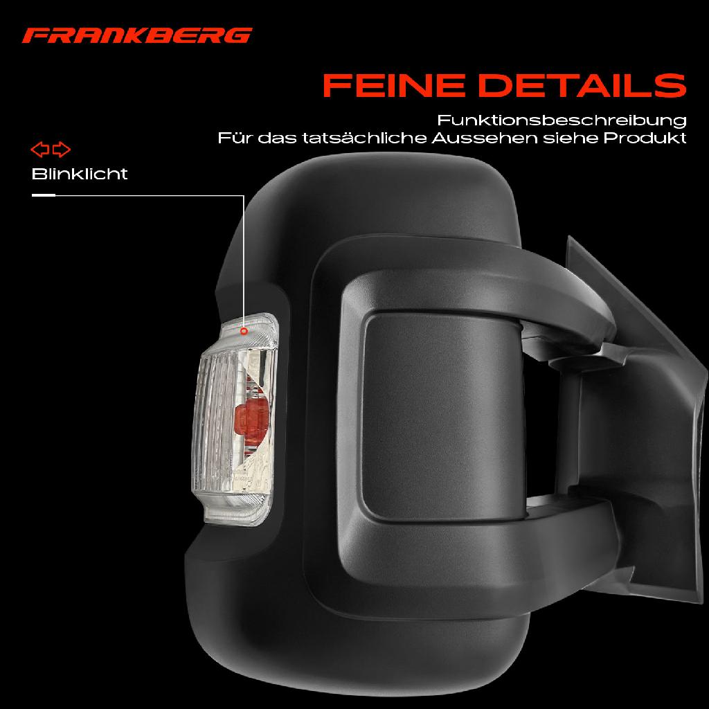 1x Außenspiegel Rechts für Citroën Jumper Fiat Ducato Peugeot Boxer Bj ab 2006