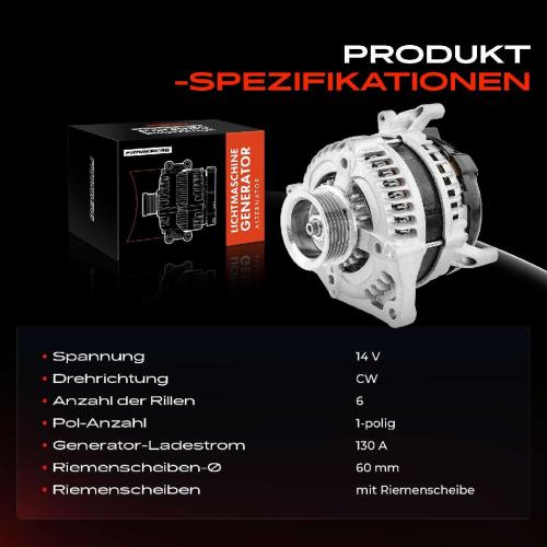 1x Lichtmaschine Generator für Honda CR-V IV RM 2.0L 2012-2022 Bild 1x Lichtmaschine Generator für Honda CR-V IV RM 2.0L 2012-2022