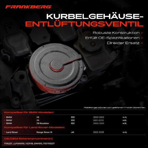 1x Ventil Kurbelgehäusentlüftung für BMW X5 E53 Z8 Roadster E52 L322 Bild 1x Ventil Kurbelgehäusentlüftung für BMW X5 E53 Z8 Roadster E52 L322