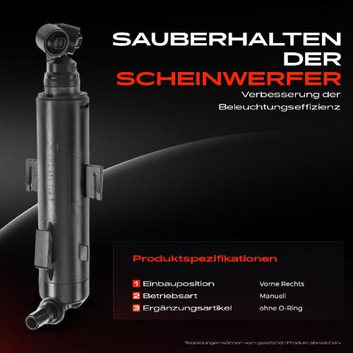 1x Scheinwerferreinigung Waschwasserdüse Vorne Rechts für Audi A8 4H2 4H8 4HC 4HL 2012-2014 Bild 1x Scheinwerferreinigung Waschwasserdüse Vorne Rechts für Audi A8 4H2 4H8 4HC 4HL 2012-2014