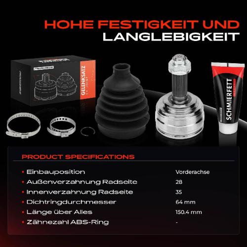 1x Antriebswelle Gelenksatz Vorderachse für Honda Civic VIII Hatchback FK FN 2.2L Bild 1x Antriebswelle Gelenksatz Vorderachse für Honda Civic VIII Hatchback FK FN 2.2L