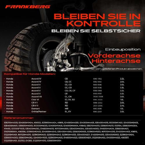 1x Querlenker Satz Vorderachse für Honda Accord IV Aerodeck Coupe V VII Civic VI Stufenheck CR-V I II Bild 1x Querlenker Satz Vorderachse für Honda Accord IV Aerodeck Coupe V VII Civic VI Stufenheck CR-V I II