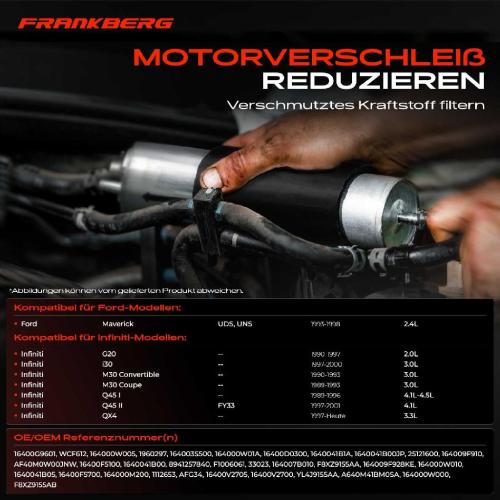 1x Kraftstofffilter für Nissan Micra II Almera Primera Ford Infiniti Bild 1x Kraftstofffilter für Nissan Micra II Almera Primera Ford Infiniti