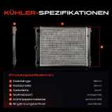 1x Kühler Wasserkühler Motorkühler für VW Polo Seat Terra 1.0L 1.3L