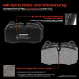 4x Bremsbeläge Vorderachse für BMW 7er E38 8er E31 Maserati 3200 GT Coupe 1992-2025